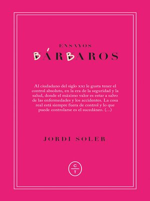 cover image of Ensayos bárbaros
